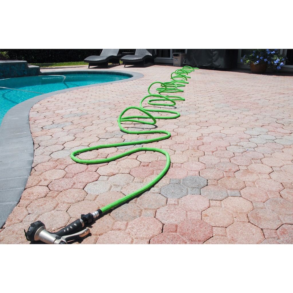 Plastic/Synthetic Fiber 25- to 100-foot Tangle-free Expandable Garden Hose