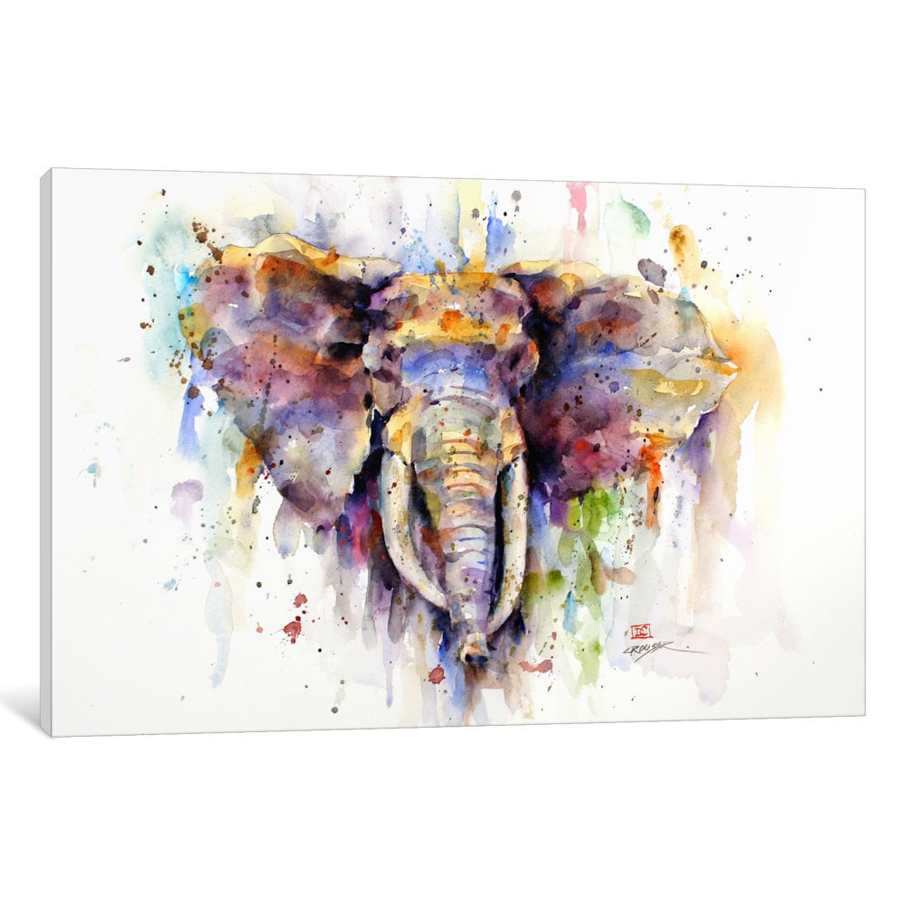 Shop Elephant Canvas Wall Art Overstock 10539176