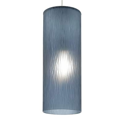 LBL Akari 1 Light Steel Blue Bronze Incandescent Pendant