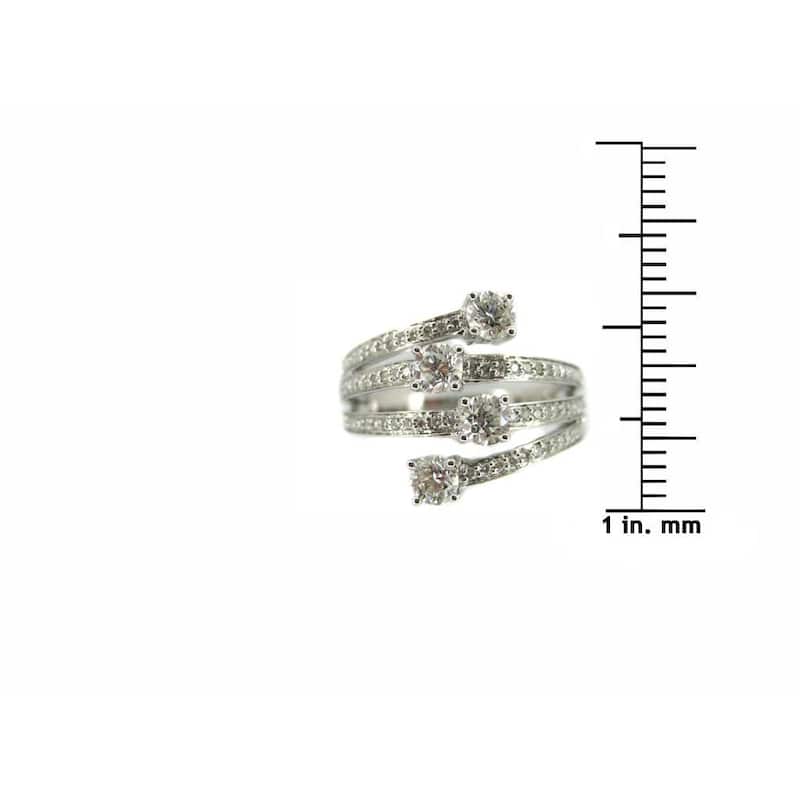 Kabella 18k White Gold 1ct TDW Diamond Ring
