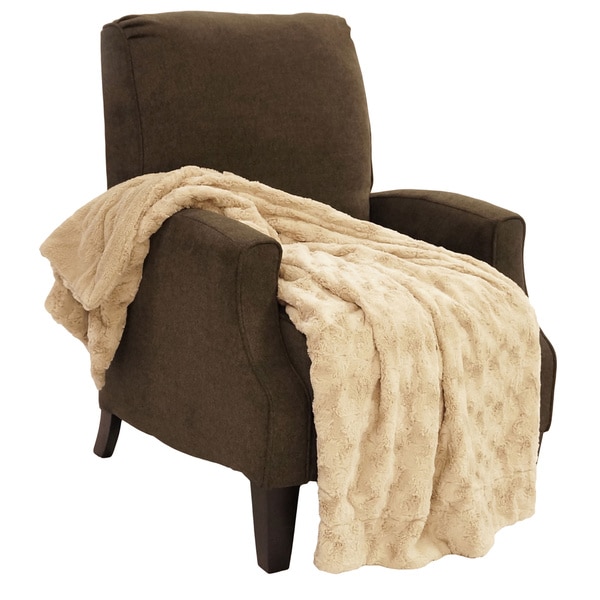 BOON Swirl Faux Fur Throw Blanket 50"x60"