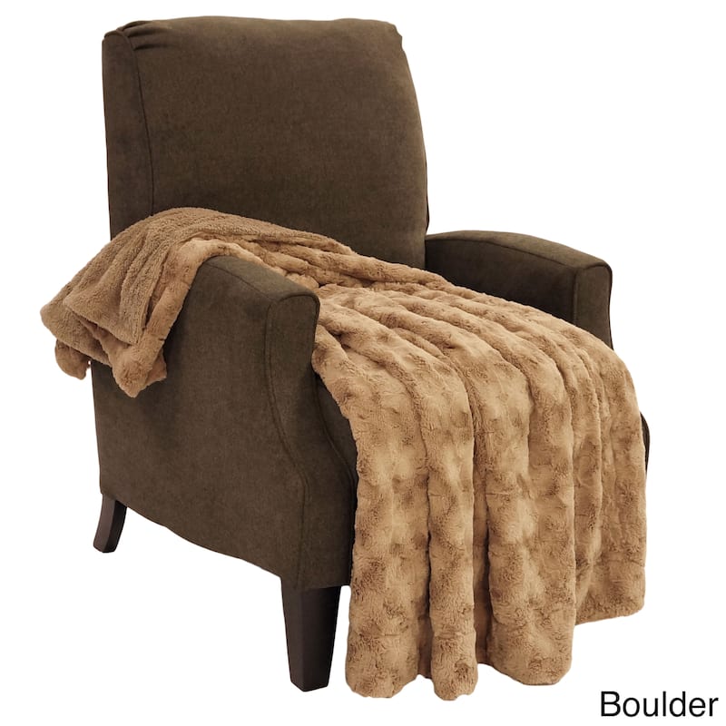 Swirl Faux Fur Throw Blanket 50"x60"