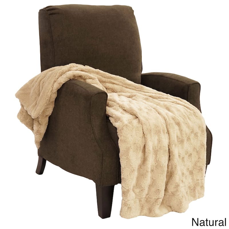 Swirl Faux Fur Throw Blanket 50"x60"