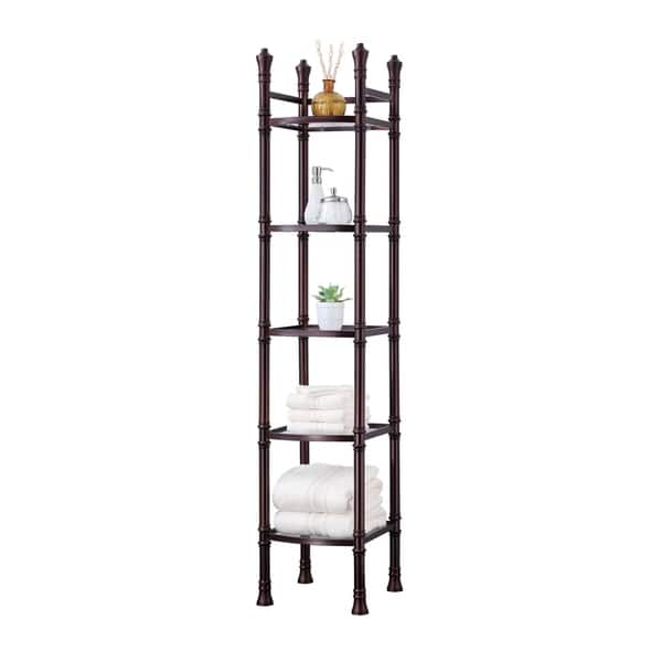 Shop Best Living Monaco Oil Rubbed Bronze Tall Shelf Etagere