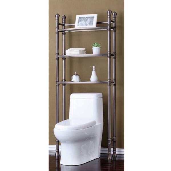 Shop Best Living Monaco Brushed Titanium Bath Etagere Space Saver