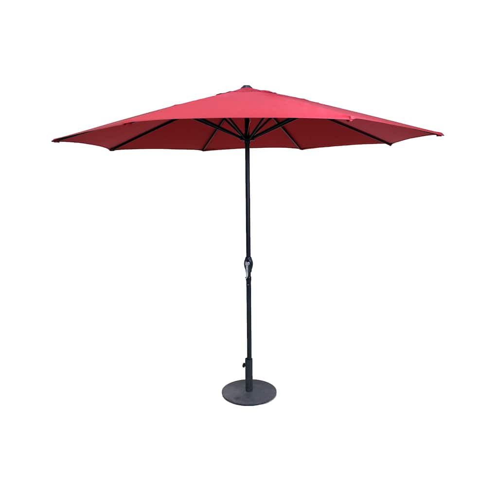 Red 9-Foot Patio Umbrella