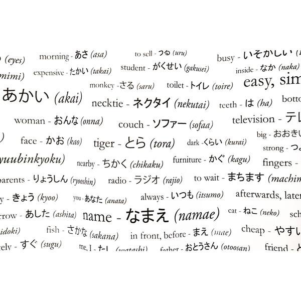 Shop Japanese Vocabulary Shower Curtain Free Shipping On Orders