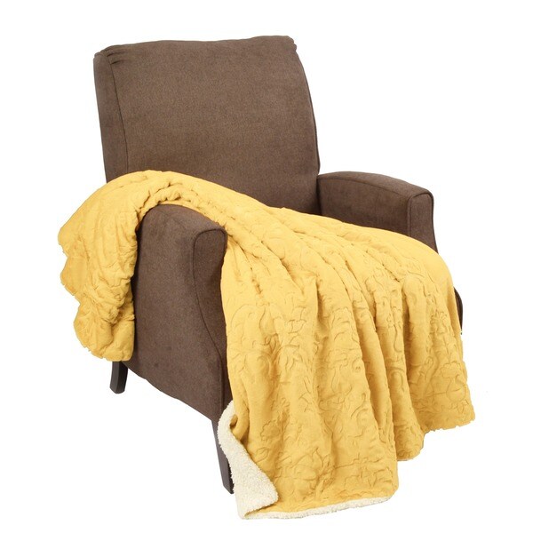 BOON Embroidery Batik Sherpa Throw Blanket - 50" x 60"