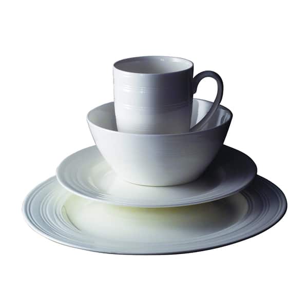 Sherise Round Bone China Dinnerware 16-piece Set - Bed Bath & Beyond ...