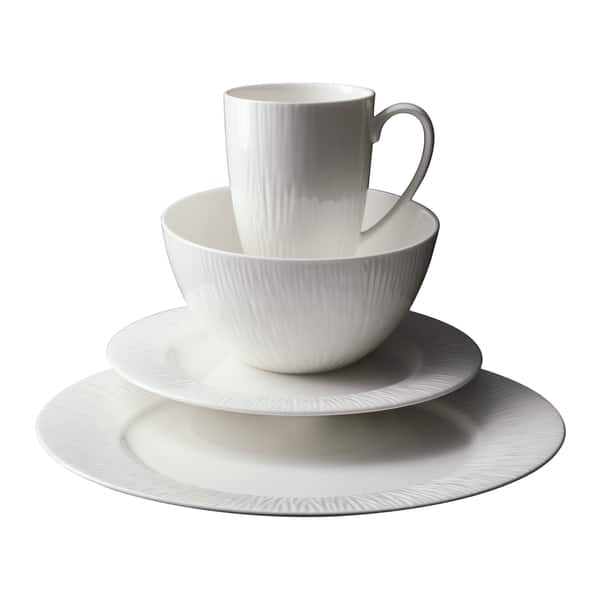 Emilia Round Bone China Dinnerware 16-piece Set - Bed Bath & Beyond ...