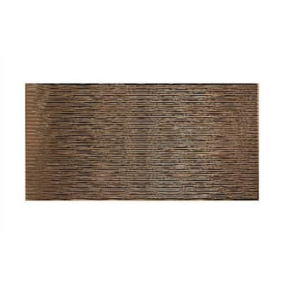 FASÄDE Dunes Horizontal 4-foot x 8-foot PVC Wall Panel in Oil Rubbed Bronze