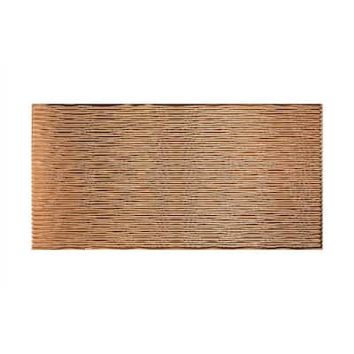 FASÄDE Dunes Horizontal 4-foot x 8-foot PVC Wall Panel in Polished Copper