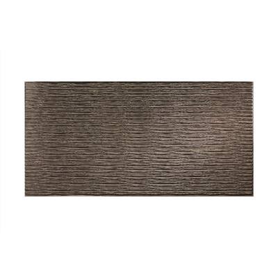Fasade Dunes Horizontal Smoked Pewter 4-foot x 8-foot Wall Panel