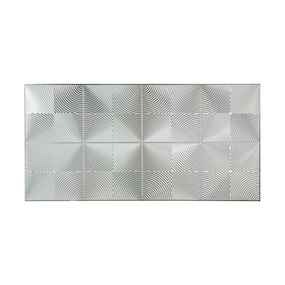 FASÄDE Echo 4-foot x 8-foot PVC Wall Panel in Brushed Aluminum