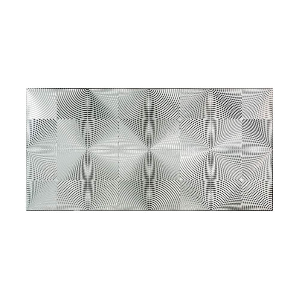 FASÄDE Echo 4-foot x 8-foot PVC Wall Panel in Brushed Aluminum