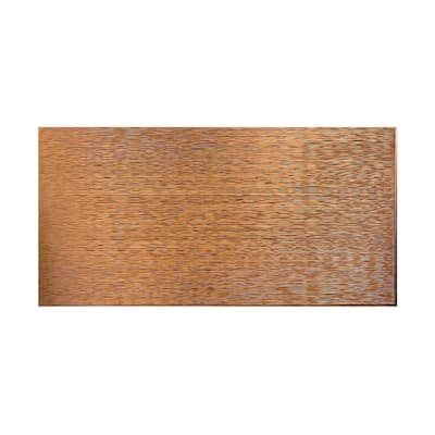 FASÄDE Ripple Horizontal 4-foot x 8-foot PVC Wall Panel in Antique Bronze