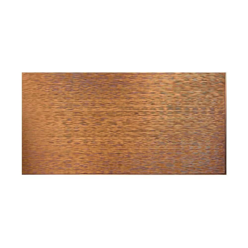 FASÄDE Ripple Horizontal 4-foot x 8-foot PVC Wall Panel in Antique Bronze