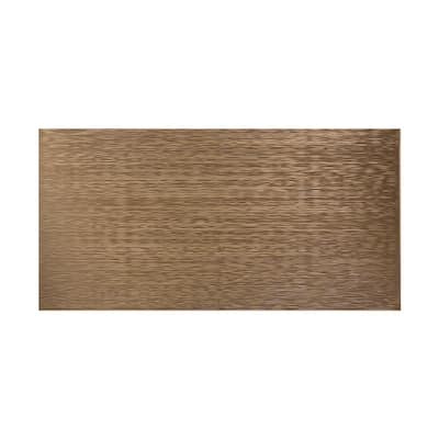 FASÄDE Ripple Horizontal 4-foot x 8-foot PVC Wall Panel in Brushed Nickel