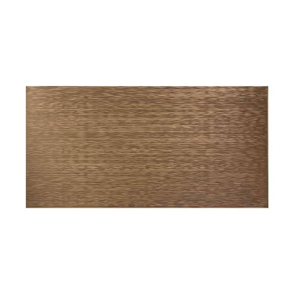 FASÄDE Ripple Horizontal 4-foot x 8-foot PVC Wall Panel in Brushed Nickel