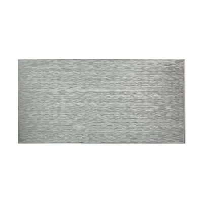 FASÄDE Ripple Horizontal 4-foot x 8-foot PVC Wall Panel in Argent Silver