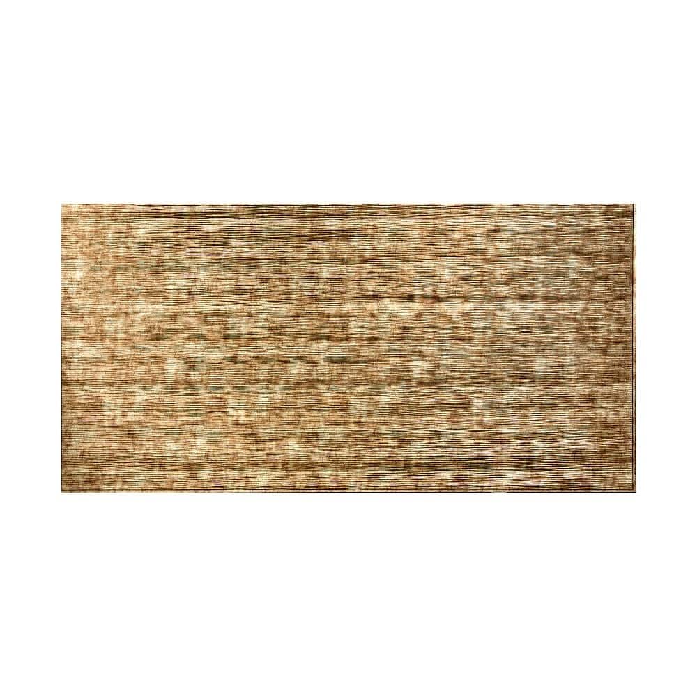 FASÄDE Ripple Horizontal 4-foot x 8-foot PVC Wall Panel in Bermuda Bronze