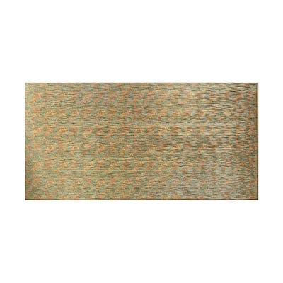 FASÄDE Ripple Horizontal 4-foot x 8-foot PVC Wall Panel in Copper Fantasy