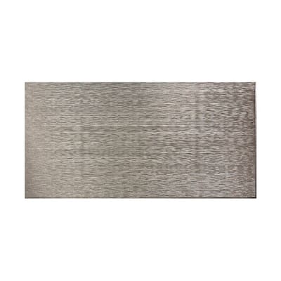 FASÄDE Ripple Horizontal 4-foot x 8-foot PVC Wall Panel in Galvanized Steel