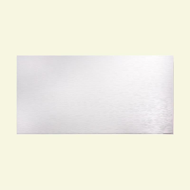 FASÄDE Ripple Horizontal 4-foot x 8-foot PVC Wall Panel in Gloss White