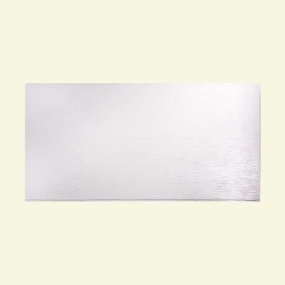 FASÄDE Ripple Horizontal 4-foot x 8-foot PVC Wall Panel in Gloss White