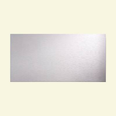 Fasade Ripple Horizontal Matte White 4-foot x 8-foot Wall Panel