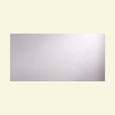 FASÄDE Ripple Horizontal 4-foot x 8-foot PVC Wall Panel in Matte White