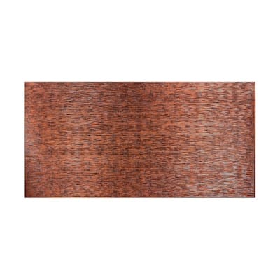 FASÄDE Ripple Horizontal 4-foot x 8-foot PVC Wall Panel in Moonstone Copper