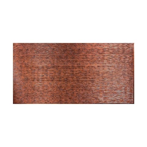 Fasade Ripple Horizontal Moonstone Copper 4-foot x 8-foot Wall Panel