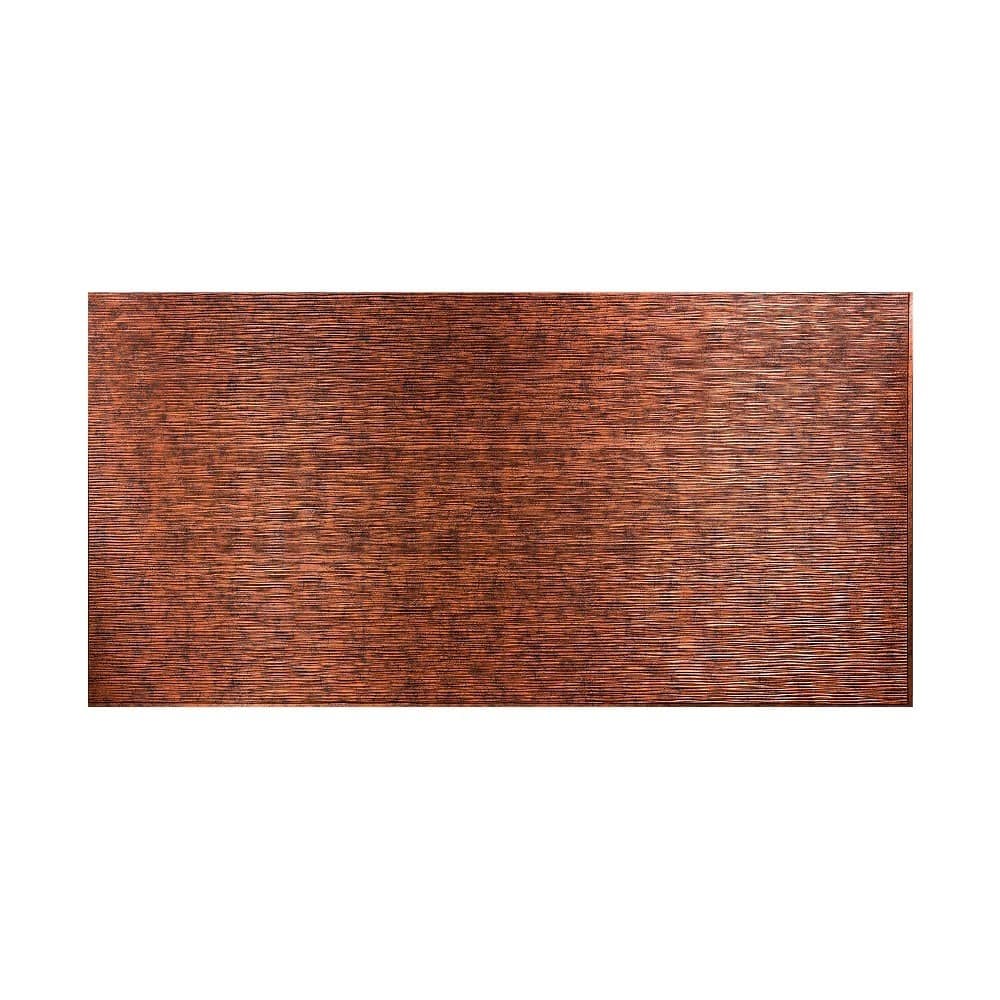 FASÄDE Ripple Horizontal 4-foot x 8-foot PVC Wall Panel in Moonstone Copper