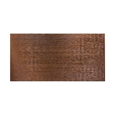 FASÄDE Ripple Horizontal 4-foot x 8-foot PVC Wall Panel in Oil Rubbed Bronze