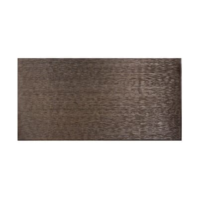 FASÄDE Ripple Horizontal 4-foot x 8-foot PVC Wall Panel in Smoked Pewter