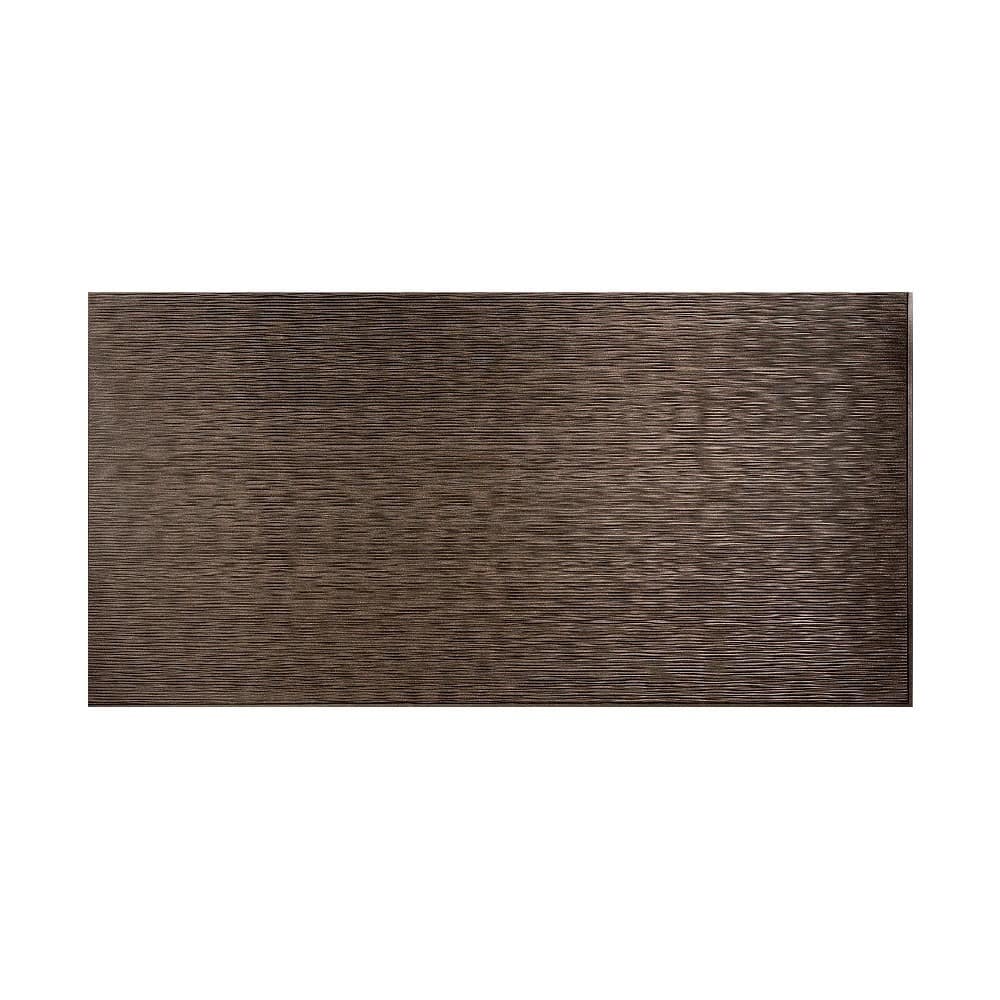 FASÄDE Ripple Horizontal 4-foot x 8-foot PVC Wall Panel in Smoked Pewter