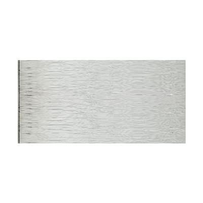 FASÄDE Waves Horizontal 4-foot x 8-foot PVC Wall Panel in Brushed Aluminum