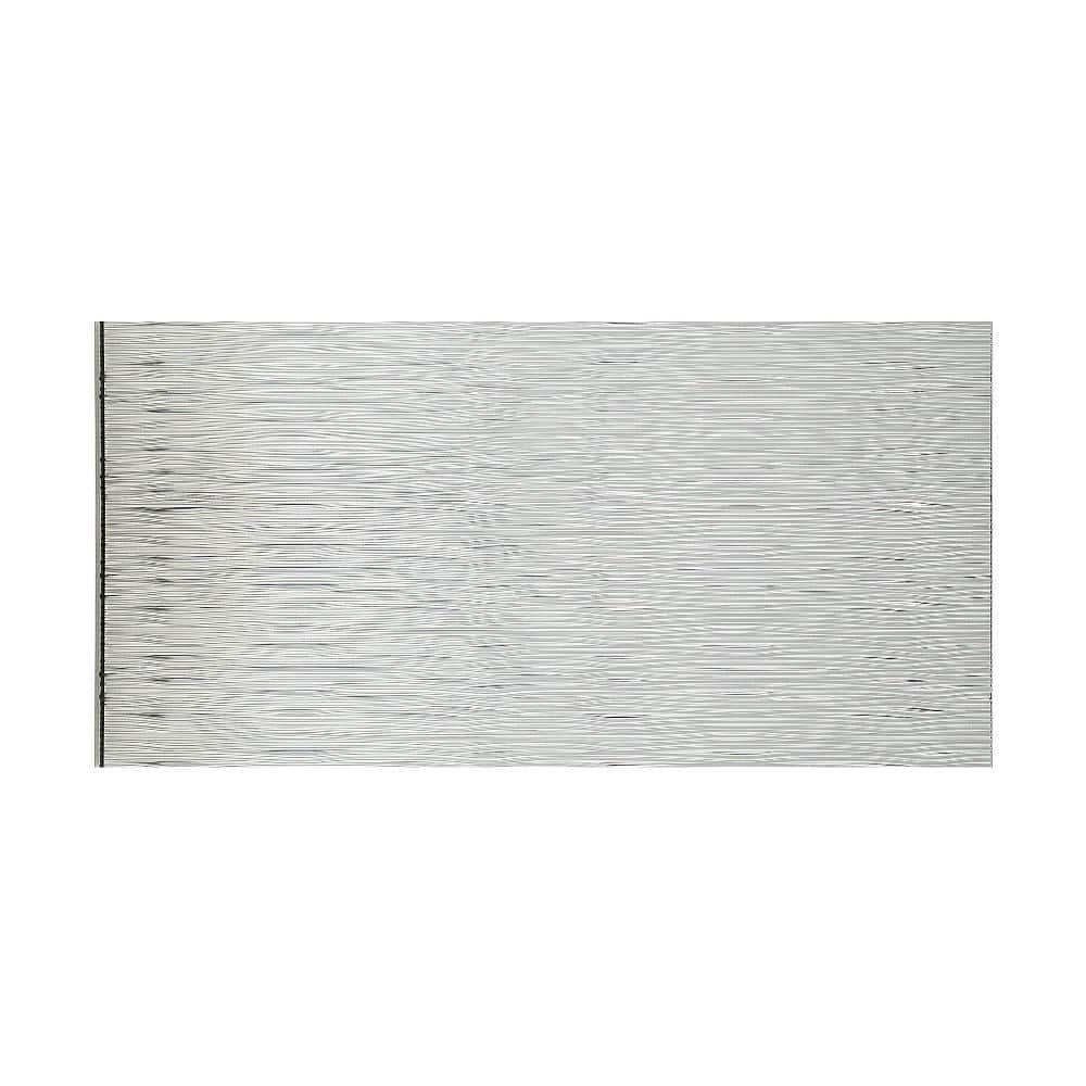 FASÄDE Waves Horizontal 4-foot x 8-foot PVC Wall Panel in Brushed Aluminum