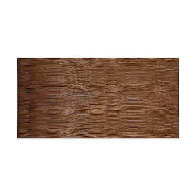 FASÄDE Waves Horizontal 4-foot x 8-foot PVC Wall Panel in Oil Rubbed Bronze