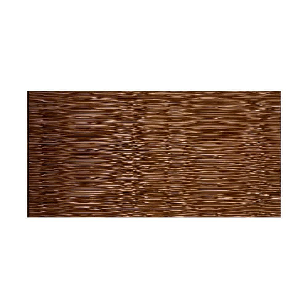 FASÄDE Waves Horizontal 4-foot x 8-foot PVC Wall Panel in Oil Rubbed Bronze