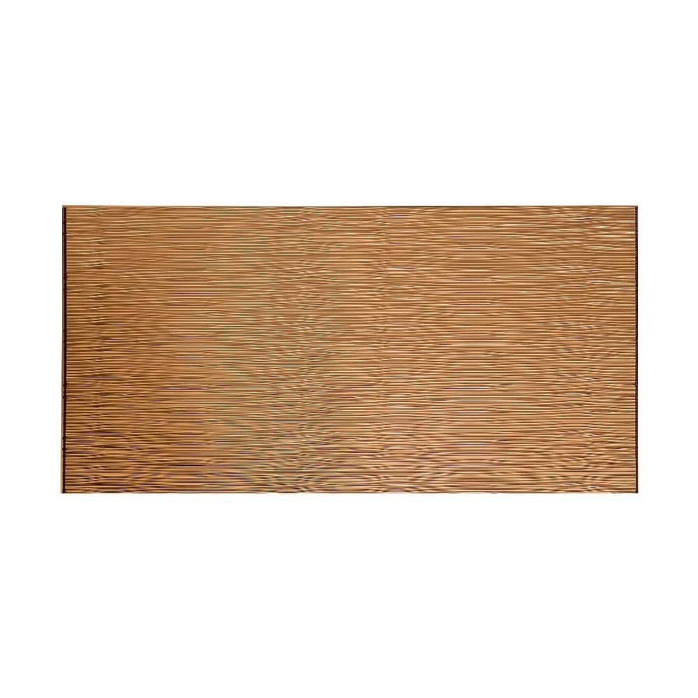FASÄDE Waves Horizontal 4-foot x 8-foot PVC Wall Panel in Polished Copper