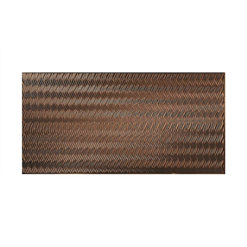FASÄDE Current Vertical 4-foot x 8-foot PVC Wall Panel in Oil Rubbed Bronze
