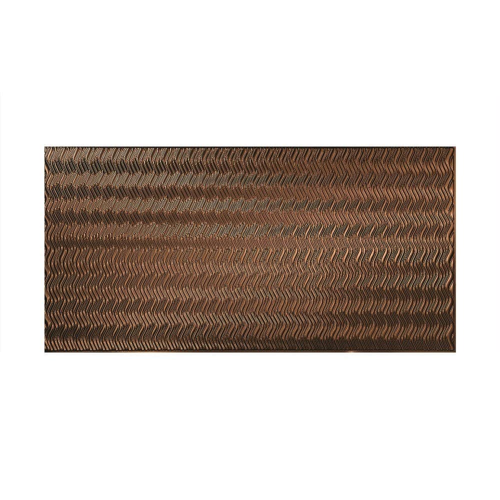 FASÄDE Current Vertical 4-foot x 8-foot PVC Wall Panel in Oil Rubbed Bronze