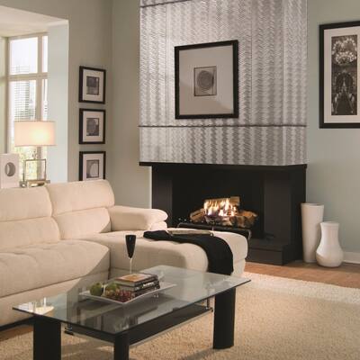 Fasade Current Horizontal Brushed Aluminum 4-foot x 8-foot Wall Panel