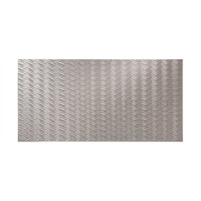 FASÄDE Current Horizontal 4-foot x 8-foot PVC Wall Panel in Argent Silver