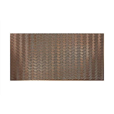 FASÄDE Current Horizontal 4-foot x 8-foot PVC Wall Panel in Oil Rubbed Bronze