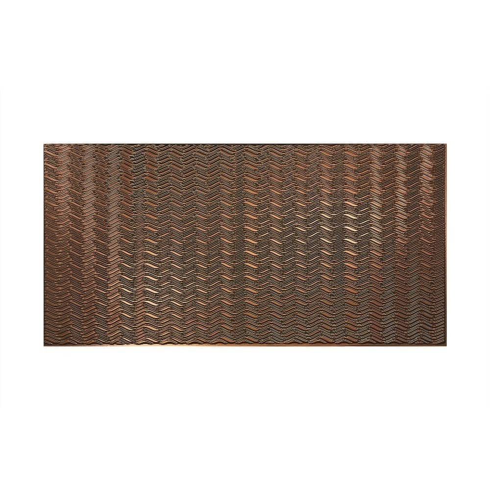 FASÄDE Current Horizontal 4-foot x 8-foot PVC Wall Panel in Oil Rubbed Bronze
