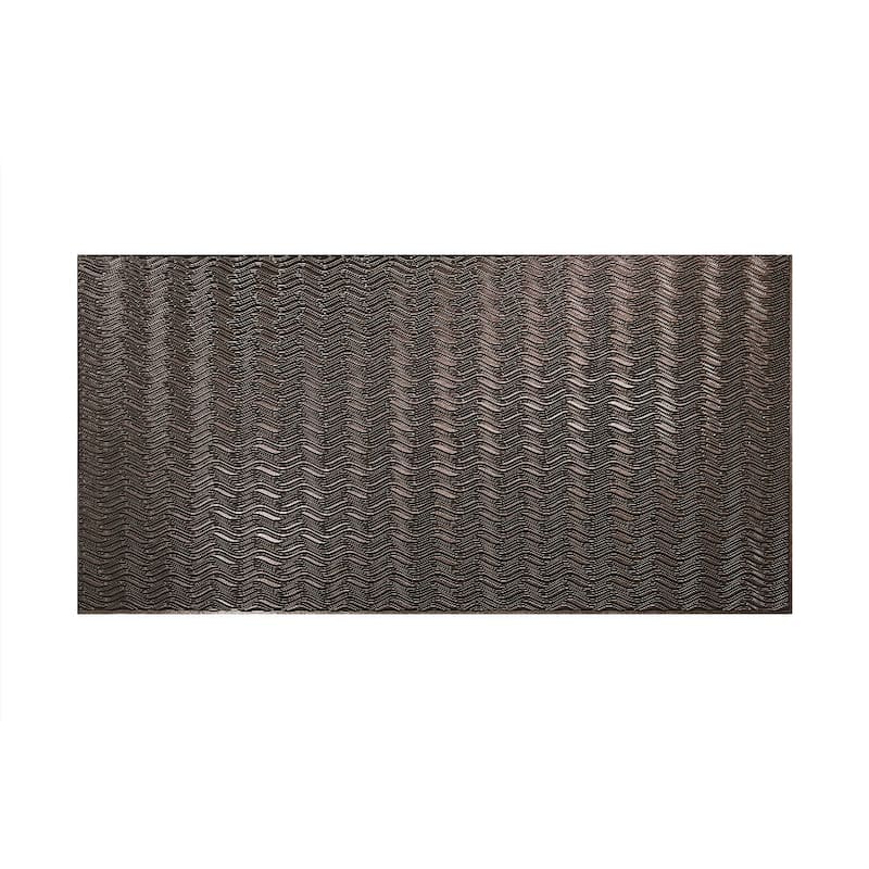 FASÄDE Current Horizontal 4-foot x 8-foot PVC Wall Panel in Smoked Pewter