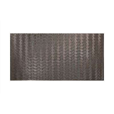 FASÄDE Current Horizontal 4-foot x 8-foot PVC Wall Panel in Smoked Pewter
